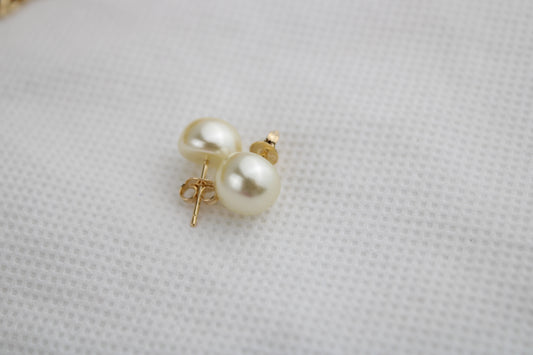 18k Gold filled earrings / aretes bañados en oro brasileño