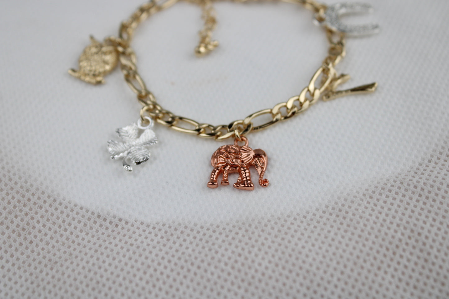 Pulsera para la buena suerte Oro Laminado