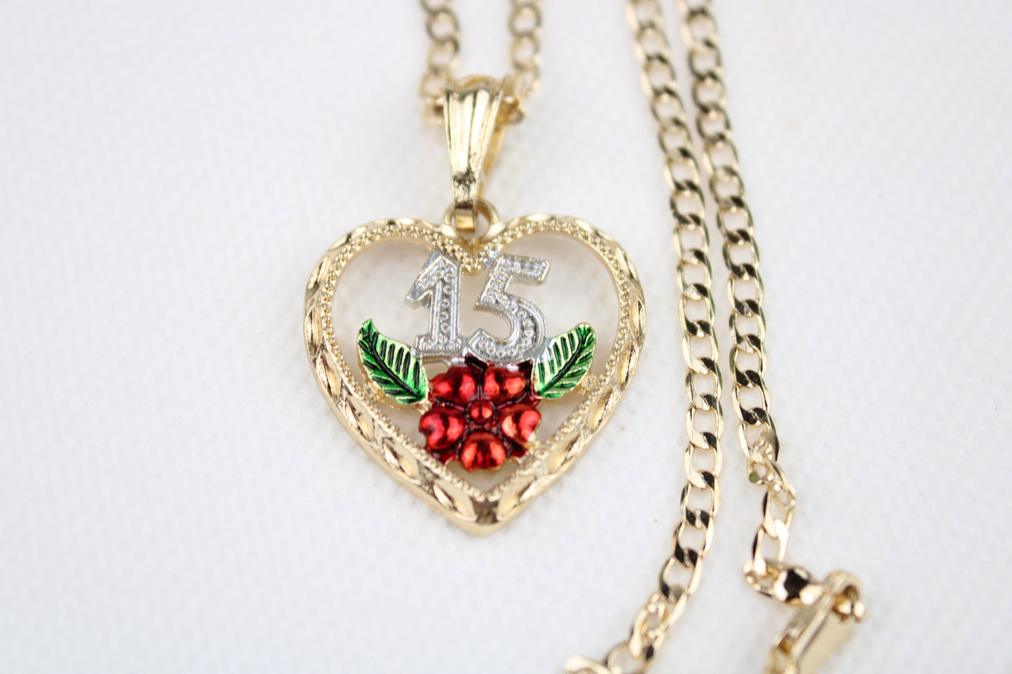 Cadena para quinceañera oro laminado / Gold plated chain