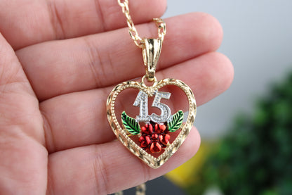 Cadena para quinceañera oro laminado / Gold plated chain