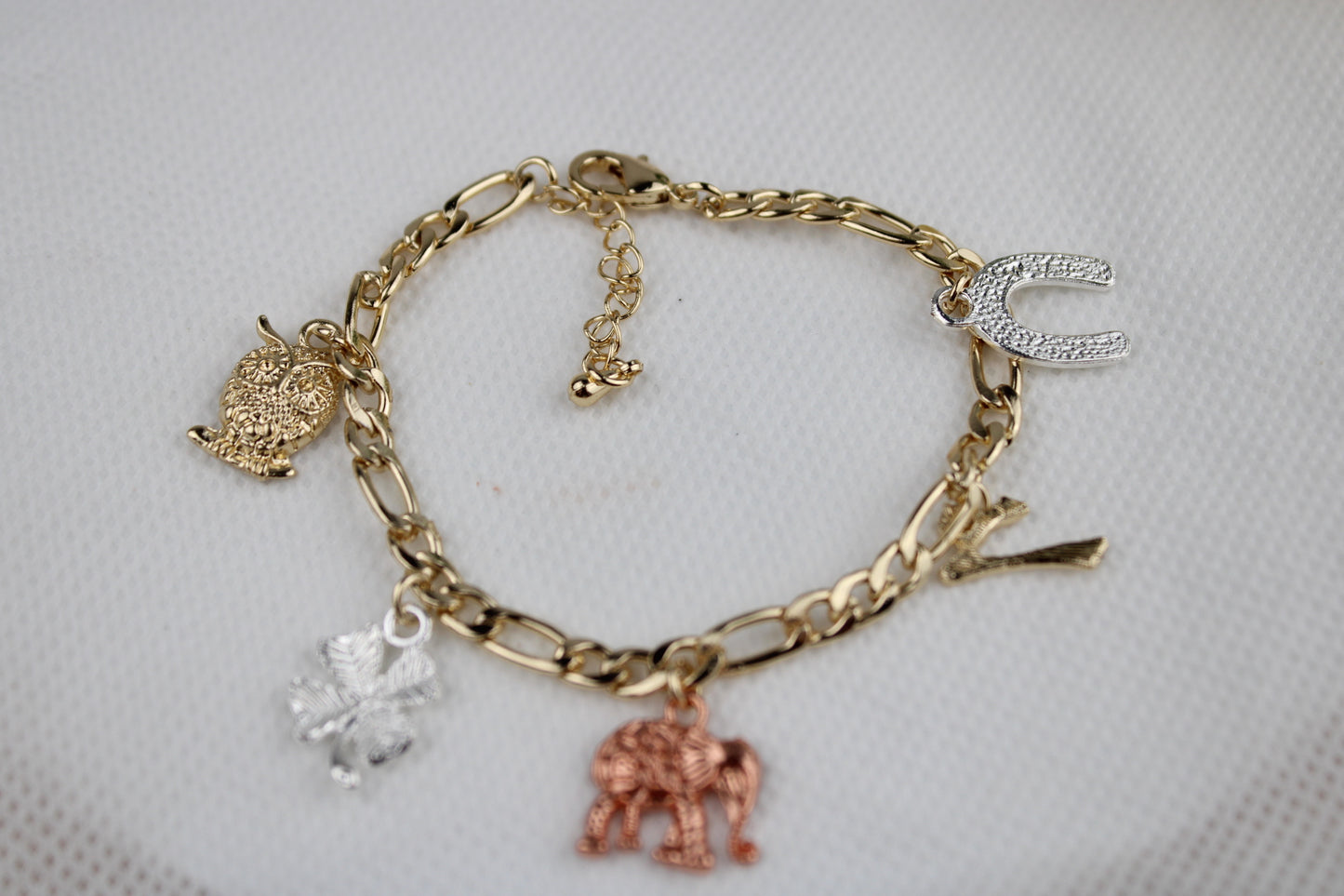 Pulsera para la buena suerte Oro Laminado
