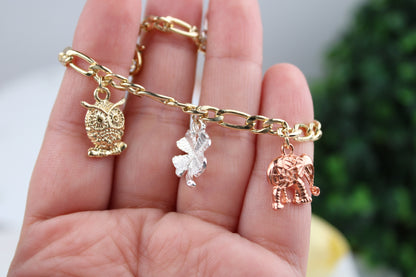 Pulsera para la buena suerte Oro Laminado