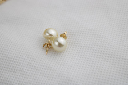 18k Gold filled earrings / aretes bañados en oro brasileño