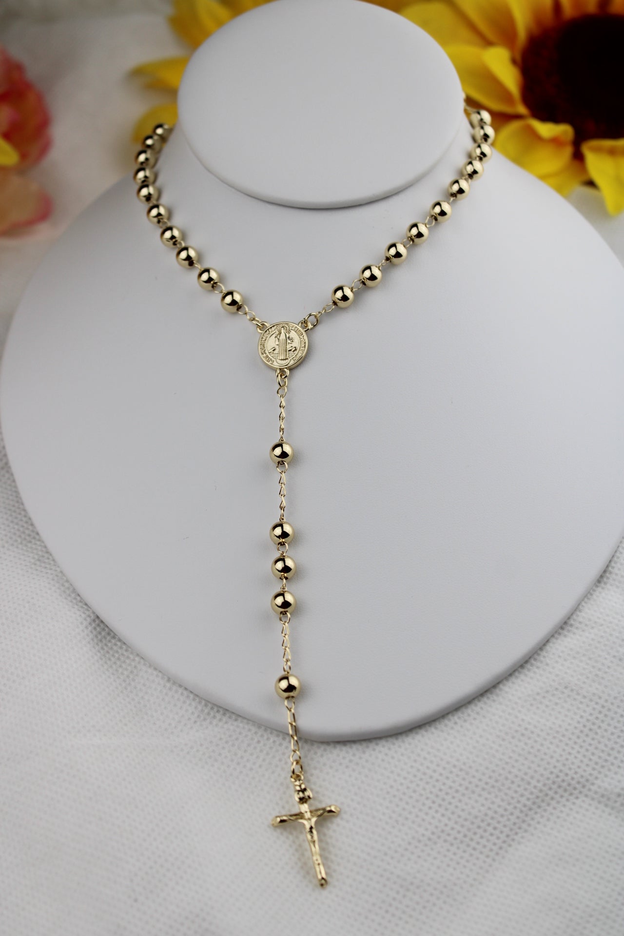 Rosario en Oro Laminado