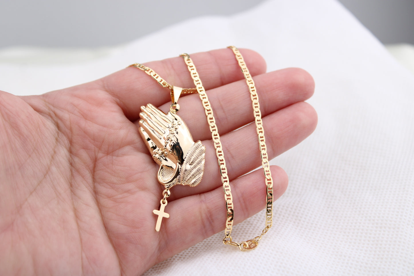 18k gold filled chain with pendant / oro laminado de Alta calidad