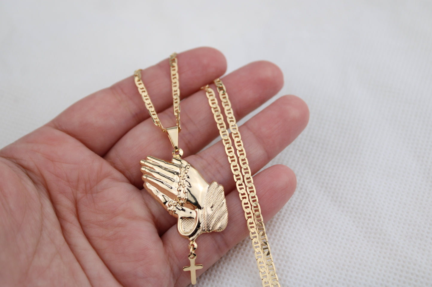 18k gold filled chain with pendant / oro laminado de Alta calidad