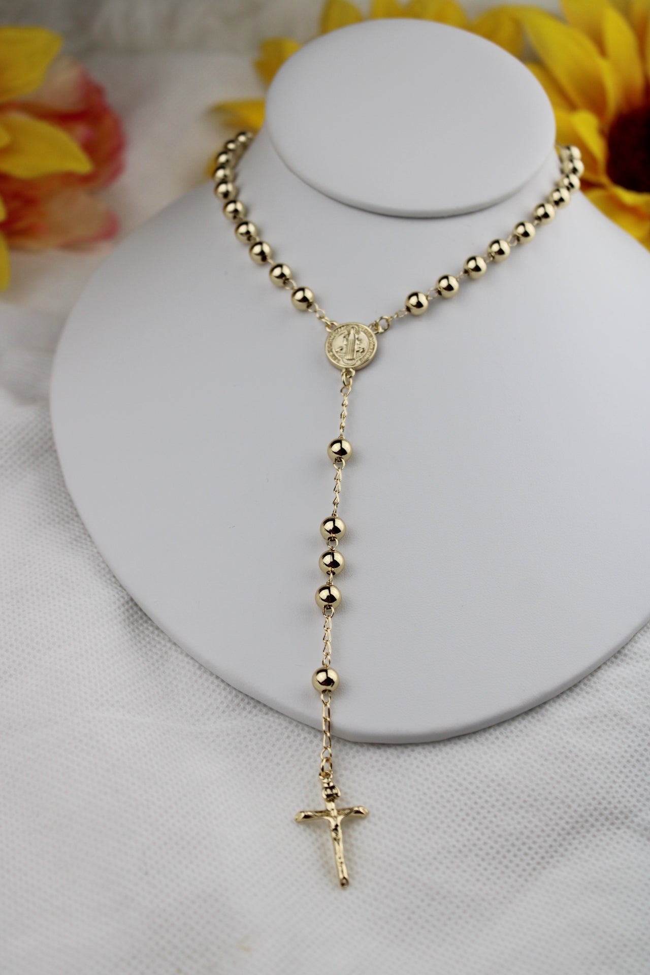 Rosario en Oro Laminado