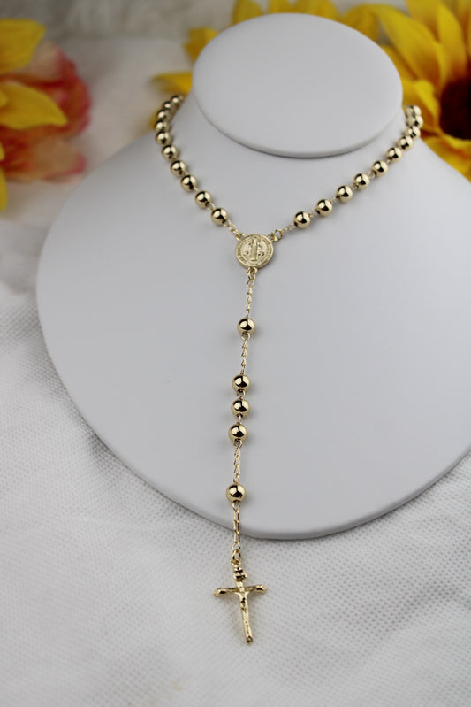 Rosario en Oro Laminado