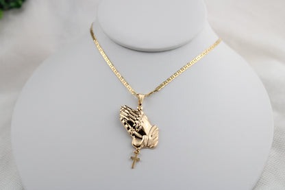 18k gold filled chain with pendant / oro laminado de Alta calidad