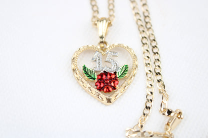 Cadena para quinceañera oro laminado / Gold plated chain