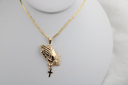 18k gold filled chain with pendant / oro laminado de Alta calidad