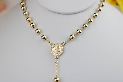 Rosario en Oro Laminado