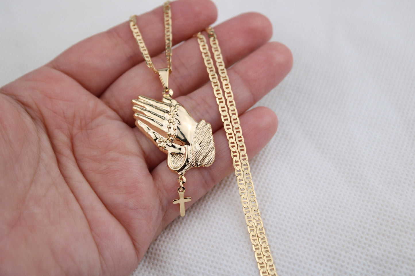 18k gold filled chain with pendant / oro laminado de Alta calidad