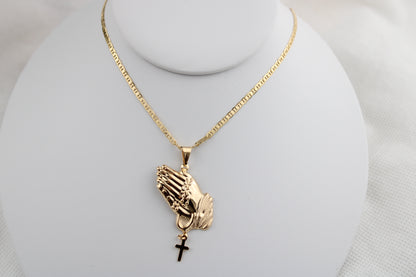 18k gold filled chain with pendant / oro laminado de Alta calidad