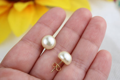 18k Gold filled earrings / aretes bañados en oro brasileño